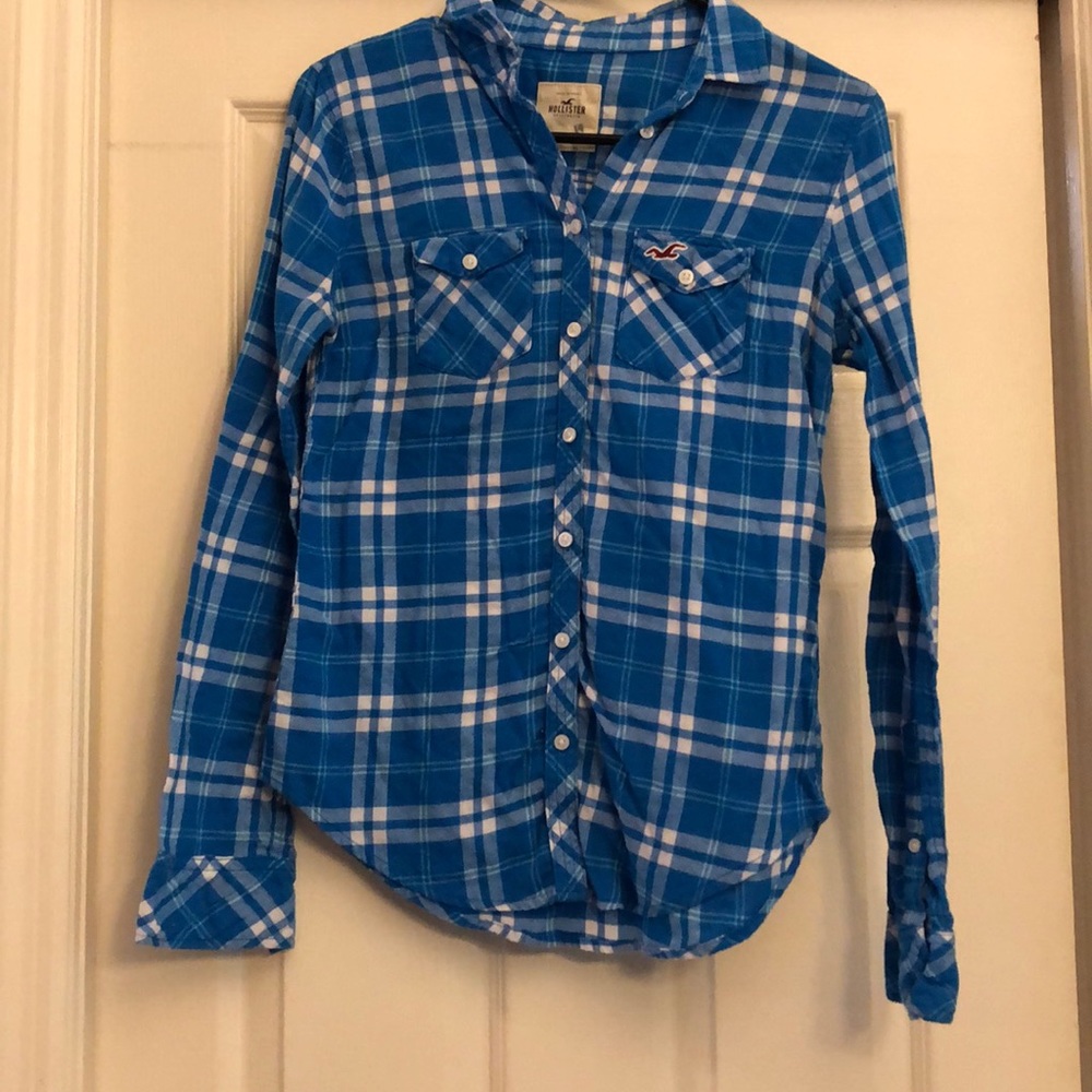 Hollister Blue Flannel
